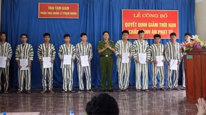 Giảm thời gian chấp hành án phạt tù cho phạm nhân dịp 30/4