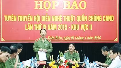 13 đoàn tham gia hội diễn nghệ thuật quần chúng CAND lần thứ IX - khu vực II