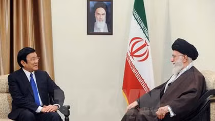 Chủ tịch nước Trương Tấn Sang hội kiến Đại giáo chủ Iran Ali Khamenei 
