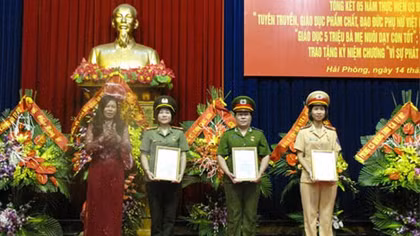 Phụ nữ Công an Hải Phòng thực hiện có hiệu quả 3 đề án