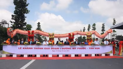 Khánh thành giai đoạn 1 tuyến đường 4.300 tỷ đồng ở Bình Dương