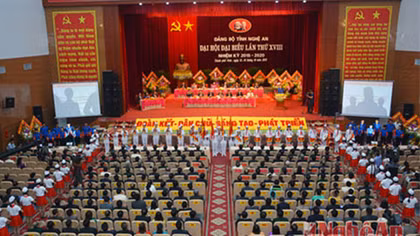 Đại hội đại biểu Đảng bộ tỉnh Nghệ An
