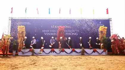 Khởi công Bệnh viện đa khoa quốc tế Vinmec tại Hải Phòng