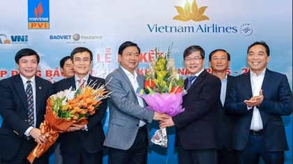 Vietnam Airlines ký hợp đồng bảo hiểm hàng không với Liên danh PVI-VNI- Bảo Việt