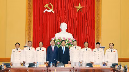Đảng ủy Công an trung ương và lãnh đạo Bộ Công an gặp mặt nguyên Thủ tướng Nguyễn Tấn Dũng