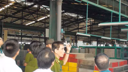 Đình chỉ hoạt động kho pha chế sơn công ty TeaKang MTC Việt Nam