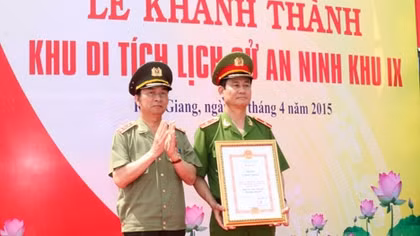 Khánh thành Khu di tích lịch sử An ninh Khu IX
