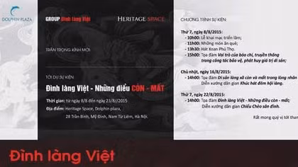 Khởi động chuỗi sự kiện ‘Đình làng Việt - Những điều còn mất’