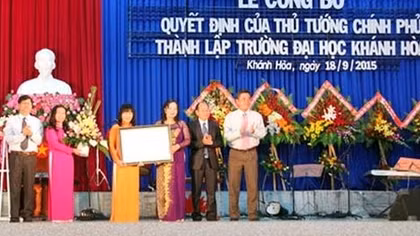 Thành lập Trường Đại học Khánh Hòa