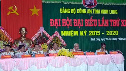 Đại hội đại biểu Đảng bộ Công an tỉnh Vĩnh Long