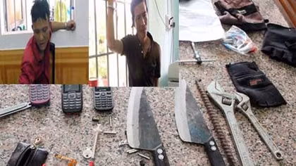Đi ăn trộm mang theo đôi dao bầu