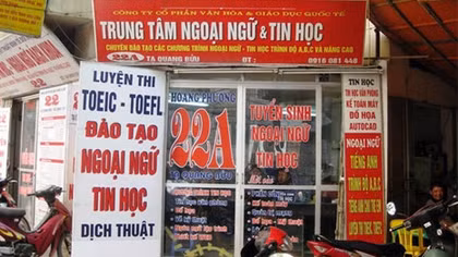 Sẽ rà soát các trung tâm ngoại ngữ-tin học trên địa bàn Hà Nội