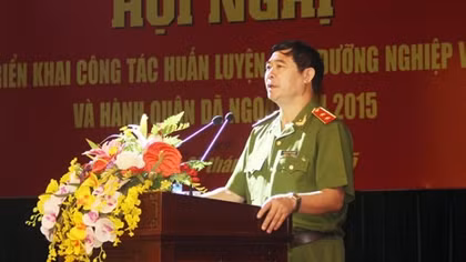 Bộ Tư lệnh Cảnh sát Cơ động triển khai công tác huấn luyện và hành quân dã ngoại năm 2015