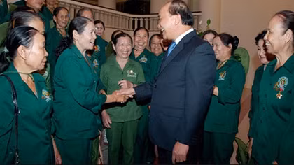 Phó Thủ tướng Nguyễn Xuân Phúc tiếp đoàn Hội Cựu Thanh niên xung phong Quảng Nam