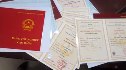 Phá đường dây bán bằng giả liên tỉnh