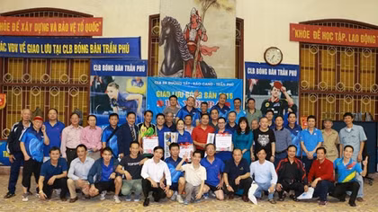 Giao lưu bóng bàn chào đón năm mới 2016