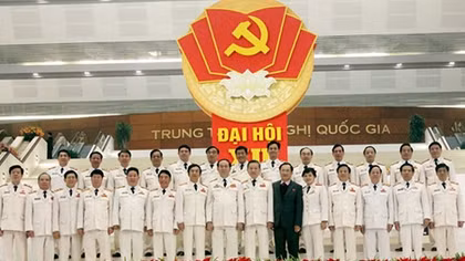 Đoàn đại biểu Đảng ủy Công an Trung ương tham dự Đại hội XII