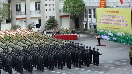 Ra quân bảo vệ bầu cử đại biểu Quốc hội khóa XIV, bầu cử HĐND các cấp nhiệm kỳ 2016-2021
