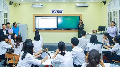Samsung nhân rộng mô hình Trường học thông minh 