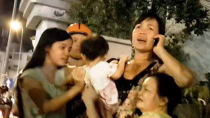 Đưa con gái lên cầu hóng mát rồi nhảy kênh tự vẫn