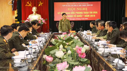Các đơn vị trực thuộc Tổng cục Chính trị CAND ký giao ước thi đua