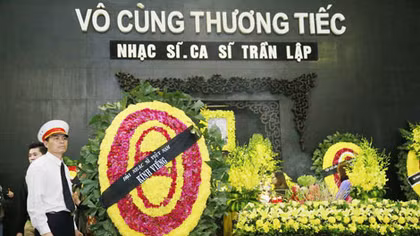 Nghẹn ngào tiễn đưa Trần Lập trong niềm thương tiếc 