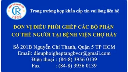 2 địa chỉ đăng ký hiến tạng tại Việt Nam