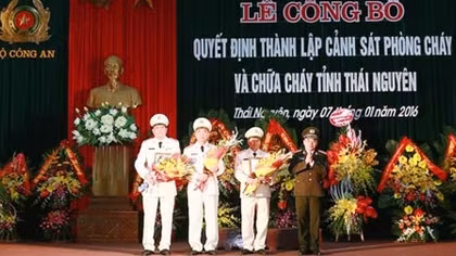 Thành lập Cảnh sát PCCC Thái Nguyên