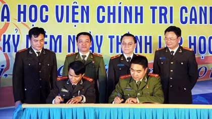 Đoàn thanh niên 2 Học viện Công an ký quy chế phối hợp