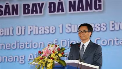 Hoàn thành giai đoạn 1 dự án xử lý dioxin tại sân bay Đà Nẵng