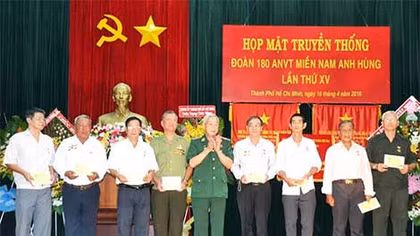 Họp mặt truyền thống Đoàn 180 An ninh vũ trang miền Nam