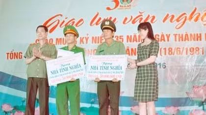Chung tay xây dựng 70 nhà tình nghĩa tặng cán bộ, chiến sỹ công an