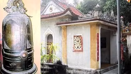 Phát hiện được chuông đồng cổ thời Tây Sơn