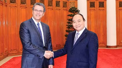 Thủ tướng Nguyễn Xuân Phúc tiếp Tổng Giám đốc WTO