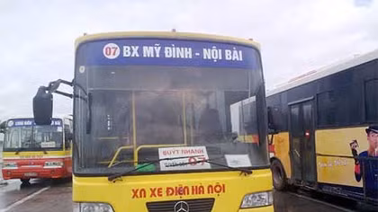 Thí điểm xe khách tuyến trung tâm Hà Nội - Sân bay Nội Bài