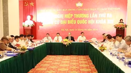 Hiệp thương thông qua 197 ứng viên đại biểu Quốc hội khoá XIV khối Trung ương