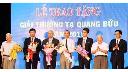 3 nhà khoa học được nhận giải thưởng Tạ Quang Bửu 2016