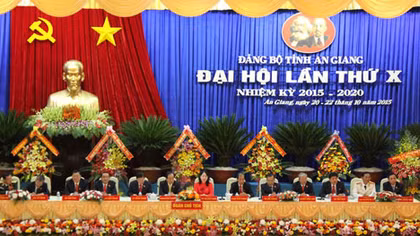 Khai mạc Đại hội đại biểu Đảng bộ tỉnh An Giang lần thứ X 