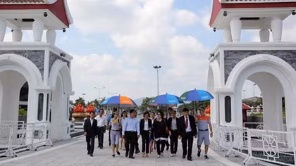 Đại sứ Ấn Độ và Hàn Quốc tham quan Asia Park 