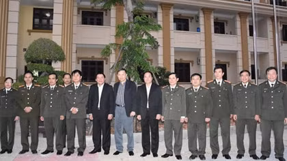 Thứ trưởng Tô Lâm thăm Công an tỉnh Quảng Trị 