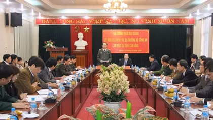 Bộ trưởng Trần Đại Quang thăm và làm việc tại Cao Bằng