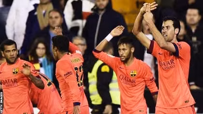 Barcelona có được 3 điểm vào phút bù giờ