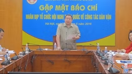 Hội nghị toàn quốc về công tác dân vận sẽ đề cập nhiều nội dung quan trọng