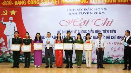 Hội thi kể chuyện học tập và làm theo tấm gương đạo đức Hồ Chí Minh