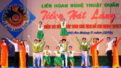 Nghệ An: Khai mạc Liên hoan tiếng hát Làng Sen