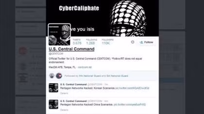 Tài khoản Twitter của Bộ Chỉ huy Trung tâm Mỹ bị hack