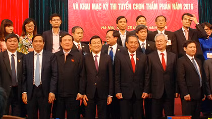 Chủ tịch nước dự lễ Công bố Quyết định thành lập Học viện Tòa án