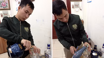 Bán rượu Chivas vỏ 25 nhưng ruột 18