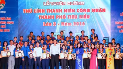 Thành phố Hồ Chí Minh tuyên dương 40 “Thủ lĩnh thanh niên công nhân thành phố”