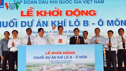 Thủ tướng nhấn nút khởi động dự án khí Lô B- Ô Môn tại Kiên Giang